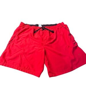 Speedo Men's‎ XXL red Swim Trunk Shorts Mesh Lined Pockets Casual
